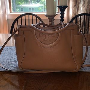 Authentic brown Tory Burch tote